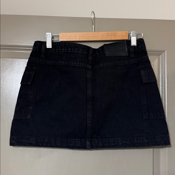 PRINCESS POLLY • Zakai Cargo Mini Skirt Black Denim - Picture 5 of 6